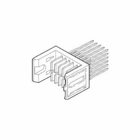 FCI Board Connector, 10 Contact(S), 5 Row(S), Male, Straight, Press Fit Terminal 89099-112LF
